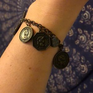 Roman coins bracelet